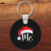 Mr And Mrs Claus Couples Matching Christmas Pajama Sleutelhanger (Voorkant)