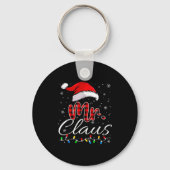 Mr And Mrs Claus Couples Matching Christmas Pajama Sleutelhanger (Voorkant)