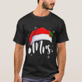 Mr And Mrs Claus Couples Matching Christmas Pajama T-shirt (Voorkant)