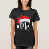 Mr And Mrs Claus Couples Matching Christmas Pajama T-shirt (Voorkant)