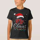 Mr And Mrs Claus Couples Matching Christmas Pajama T-shirt (Voorkant)