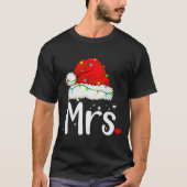 Mr And Mrs Claus Couples Matching Christmas Pajama T-shirt (Voorkant)