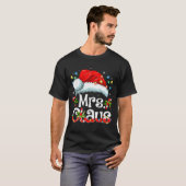 Mr And Mrs Claus Couples Matching Christmas Pajama T-shirt (Voorkant volledig)
