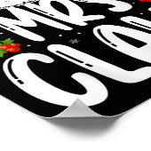 Mr And Mrs Claus Couples Matching Christmas Santa Poster (Hoek)