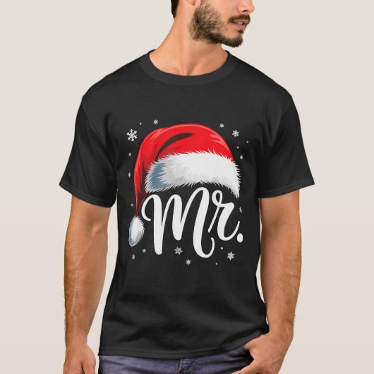 Mr And Mrs Claus Couples Matching  T-shirt (Voorkant)