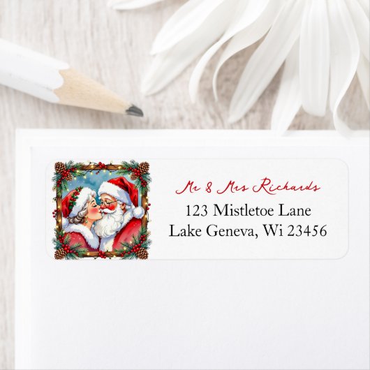 Mr and Mrs Clause Sweet Christmas Etiket (Insitu)