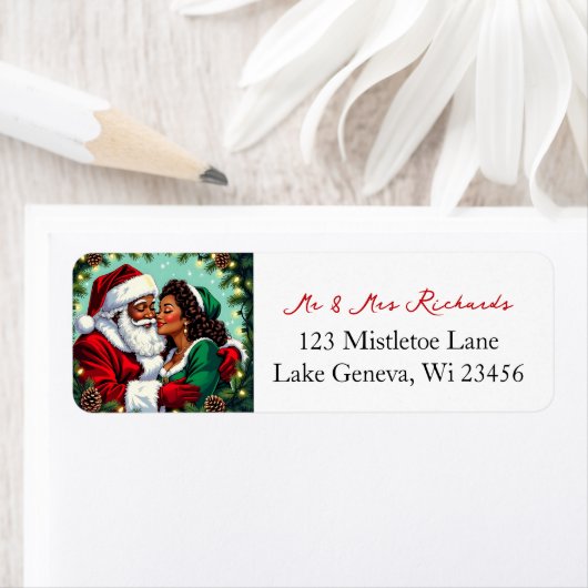 Mr and Mrs Clause Sweet Christmas  Etiket (Insitu)