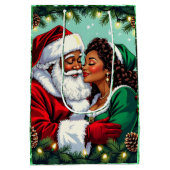 Mr and Mrs Clause Sweet Christmas  Medium Cadeauzakje (Achterkant)