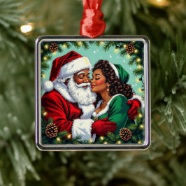 Mr and Mrs Clause Sweet Christmas Metalen Ornament