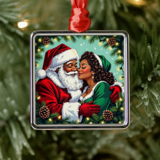 Mr and Mrs Clause Sweet Christmas  Metalen Ornament (Boom)