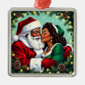 Mr and Mrs Clause Sweet Christmas  Metalen Ornament (Voorkant)
