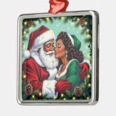 Mr and Mrs Clause Sweet Christmas  Metalen Ornament (Links)