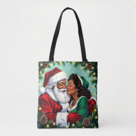 Mr and Mrs Clause Sweet Christmas Tote Bag