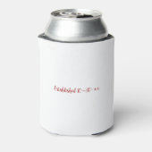 Mr. and Mrs. Custom Last Name Photo Double Hearts Blikjeskoeler (Blikje Achterkant)