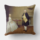 Mr. and Mrs Hill, c.1750-51 (olie op canvas) Kussen (Achterkant)