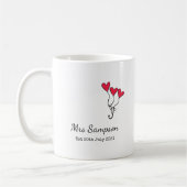 Mr And Mrs Mugs 5th Wedding Anniversary Keepsake Koffiemok (Links)