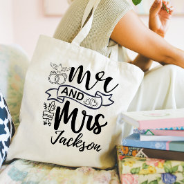Mr. and Mrs. Newly Wed Tote Bag
