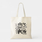Mr. and Mrs. Newly Wed Tote Bag (Achterkant)