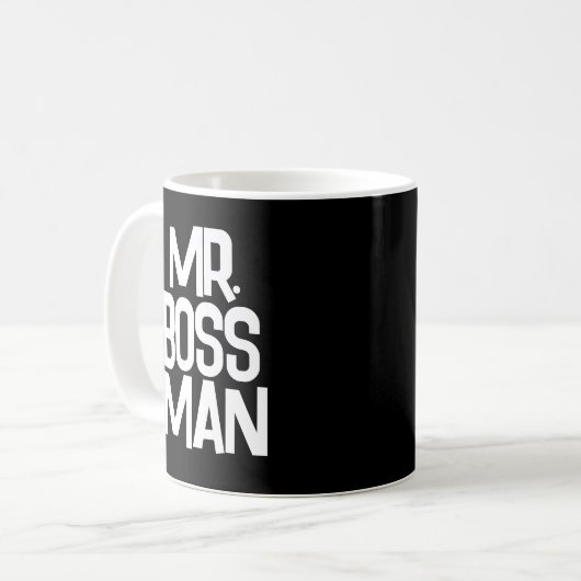 MR BAAS MAN KOFFIE MOK (Voorkant links)
