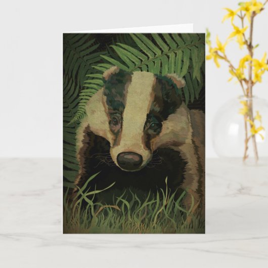 Mr Badger Kaart (Gele Bloem)