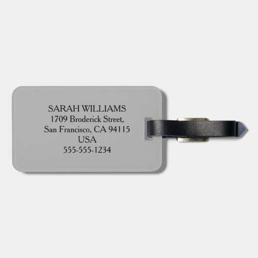 MR BAGAGELABEL (Achterkant horizontaal)