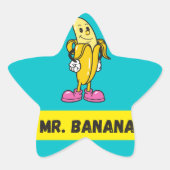 Mr Banana Grappige Sticker (Voorkant)