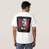 Mr. Bean Escape Quote Art T-shirt (Achterkant volledig)