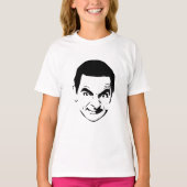 Mr. Bean Face Stencil Pop Art T-shirt (Voorkant)