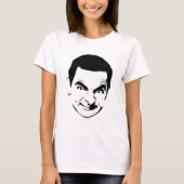 Mr. Bean Face Stencil Pop Art T-shirt (Voorkant)
