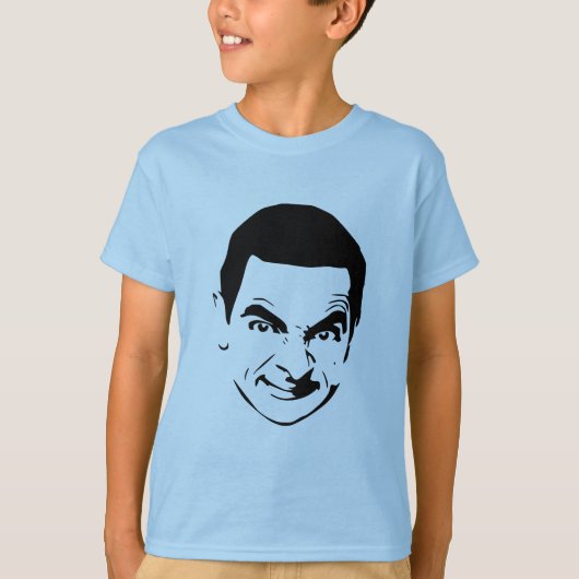 Mr. Bean Face Stencil Pop Art T-shirt (Voorkant)