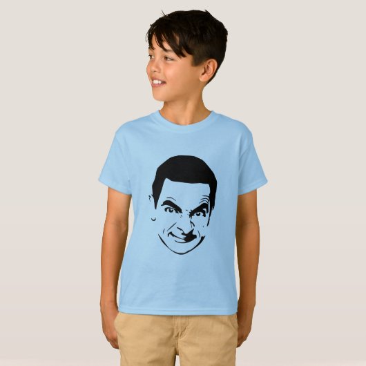 Mr. Bean Face Stencil Pop Art T-shirt (Voorkant volledig)