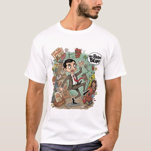Mr Bean Funny Graphic T-Shirt (Voorkant)