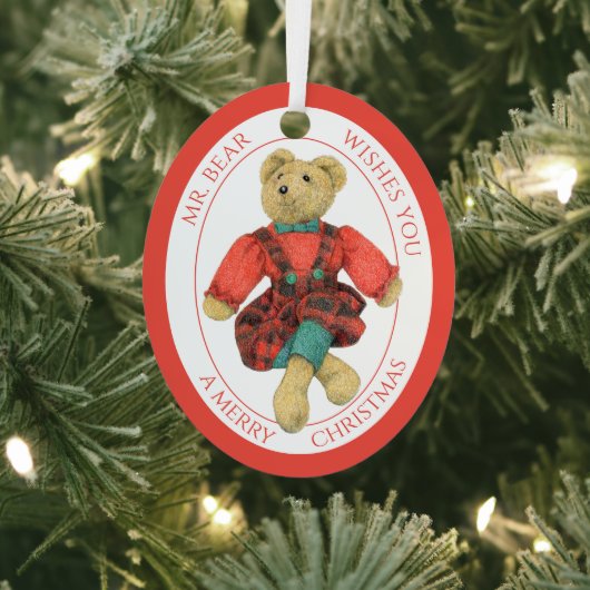 MR. BEAR Aluminium Ovaal Ornament + Tekst (Insitu)