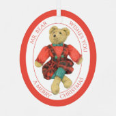 MR. BEAR Aluminium Ovaal Ornament + Tekst (Achterkant)