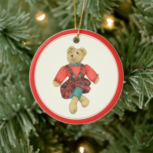 MR. BEAR Keramische Cirkel Ornament  (Boom)
