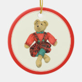 MR. BEAR Keramische Cirkel Ornament  (Voorkant)