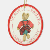 MR. BEAR Keramische Cirkel Ornament + Tekst (Links)