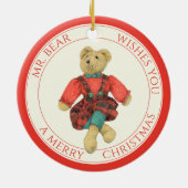 MR. BEAR Keramische Cirkel Ornament + Tekst (Achterkant)