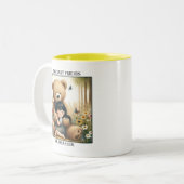 Mr. Bearhug Tweekleurige Koffiemok (Voorkant links)