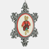 MR BEER Pewter Snowflake Ornament (Links)