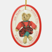 MR BEREN keramisch ovaal Ornament + tekst (Voorkant)