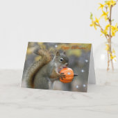 Mr Bickles de Eekhoorn Halloween kaart (Gele Bloem)