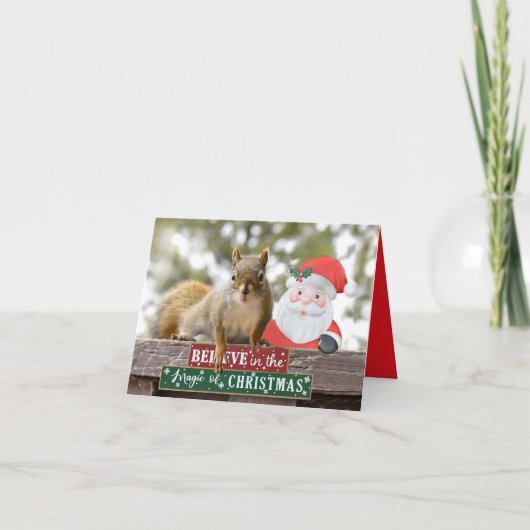 Mr Bickles De Eekhoorn Kerstkaart Feestdagen Kaart (Voorkant)