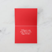 Mr. Bickles De Eekhoorn Vouw Kerstkaart Feestdagen Kaart (Binnen)