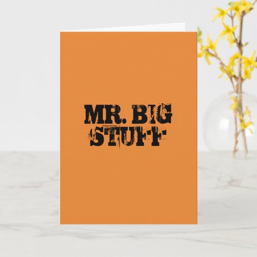 MR BIG STUFF-KAART KAART (Gele Bloem)