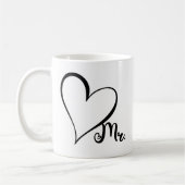 Mr. Black Heart Mug Koffiemok (Links)