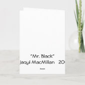 Mr Black Kaart (Achterkant)