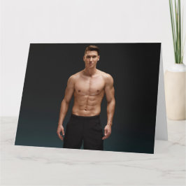 Mr. Black Shorts Hot Guy Groeten Kaart