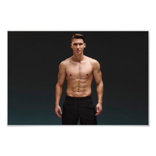 Mr. Black Shorts Hot Guy Poster (Voorkant)