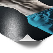 Mr Blue Shorts Hot Guy Poster (Hoek)